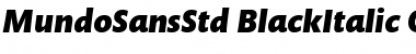Download Mundo Sans Std Black Italic Font