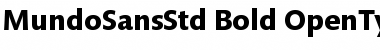 Download Mundo Sans Std Bold Font