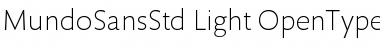 Download Mundo Sans Std Light Font