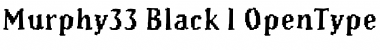 Download Murphy33 Black Font