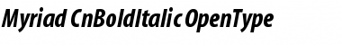 Download Myriad Cn Bold Italic Font