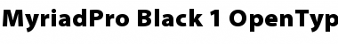 Download Myriad Pro Black Font