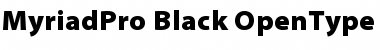 Download Myriad Pro Black Font