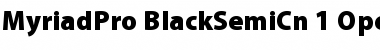 Download Myriad Pro Black SemiCondensed Font