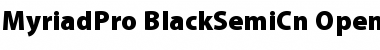 Download Myriad Pro Black SemiCondensed Font