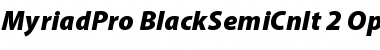 Download Myriad Pro Black SemiCondensed Italic Font