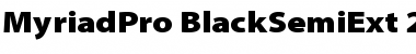 Download Myriad Pro Black SemiExtended Font