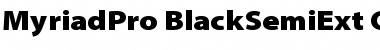 Download Myriad Pro Black SemiExtended Font