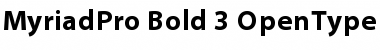 Download Myriad Pro Bold Font