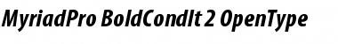 Download Myriad Pro Bold Condensed Italic Font