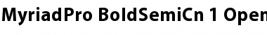 Download Myriad Pro Bold SemiCondensed Font