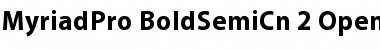Download Myriad Pro Bold SemiCondensed Font