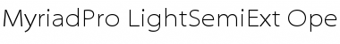 Download Myriad Pro Light SemiExtended Font