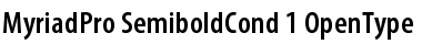 Download Myriad Pro Semibold Condensed Font