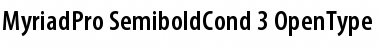 Download Myriad Pro Semibold Condensed Font