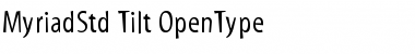 Download Myriad Std Tilt Font