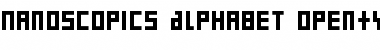 Download Nanoscopics Alphabet Font