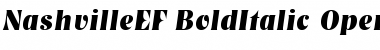 Download NashvilleEF BoldItalic Font