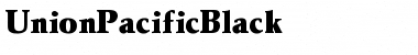 Download UnionPacificBlack Font
