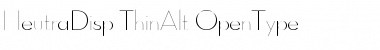Download Neutra Display Thin Alt Font