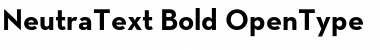 Download Neutra Text Bold Font