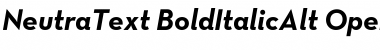 Download Neutra Text Alt Bold Italic Font