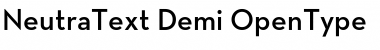 Download Neutra Text Light Demi Font