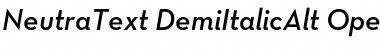 Download Neutra Text Light Alt Demi Italic Font
