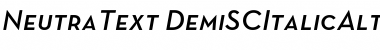 Download Neutra Text Light SC Alt Demi Italic Font