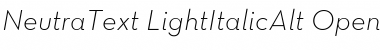 Download Neutra Text Light Alt Italic Font
