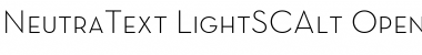 Download Neutra Text Light SC Alt Regular Font
