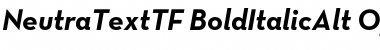 Download Neutra Text TF Alt Bold Italic Font