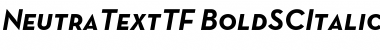 Download Neutra Text TF SC Alt Bold Italic Font