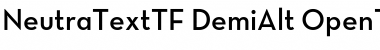 Download Neutra Text TF Light Alt Demi Font