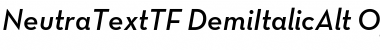 Download Neutra Text TF Light Alt Demi Italic Font