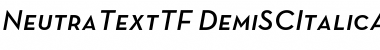 Download Neutra Text TF Light SC Alt Demi Italic Font