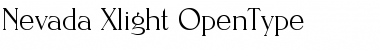 Download Nevada-Xlight Font
