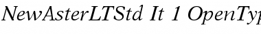 Download New Aster LT Std Font
