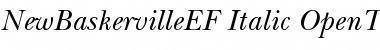 Download NewBaskervilleEF Italic Font