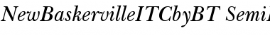 Download ITC New Baskerville Semi Bold Italic Font