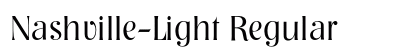 Nashville-Light Regular - OpenType