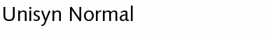 Download Unisyn Normal Font