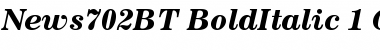 Download News 702 Bold Italic Font