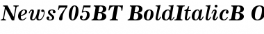 Download News 705 Bold Italic Font