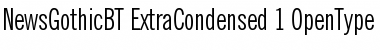Download News Gothic Extra Condensed Font