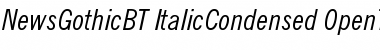 Download News Gothic Condensed Italic Font