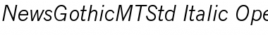Download News Gothic MT Std Italic Font