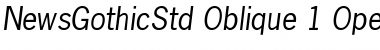 Download News Gothic Std Oblique Font
