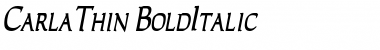 Download CarlaThin BoldItalic Font