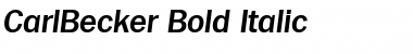 Download CarlBecker Bold Italic Font